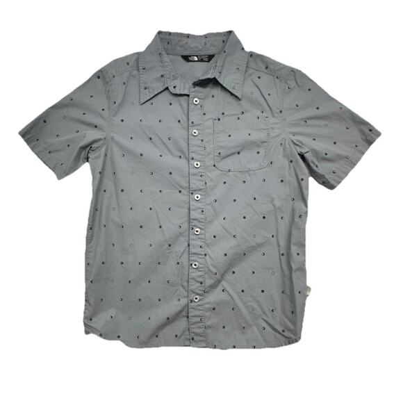 The North Face Other - The North Face Button Up Shirt Youth Large Moon Phases Space 14/16 100% Cotton